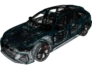 Audi RS6 Avant (2020) 3D Model