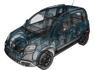 Fiat Panda Cross (2021) 3D Model