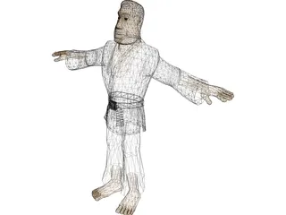 Martial Artist 3D Model