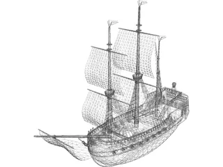 Galleon 3D Model