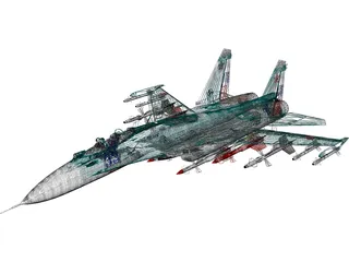 Sukhoi Su-33 Navy Flanker 3D Model