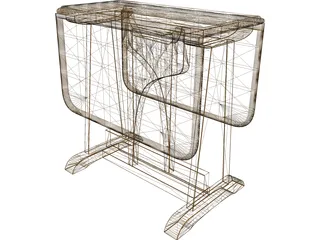 Table Folding 3D Model