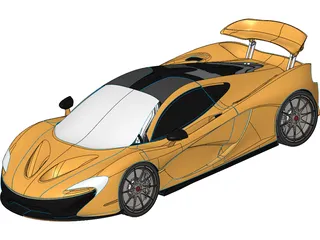 McLaren P1 (2014) 3D Model