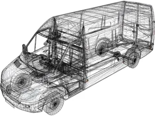 Mercedes-Benz Sprinter 313 CDI 3D Model - 3DCADBrowser