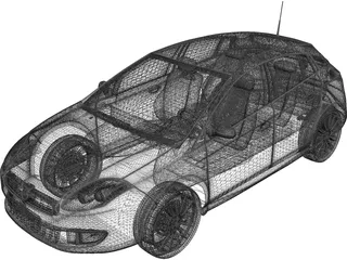 Fiat Bravo 3D Model (2011) - 3DCADBrowser