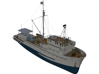 Tuna Clipper 3D Model - 3DCADBrowser