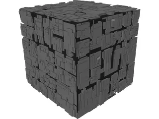 Borg Cube 3D Model