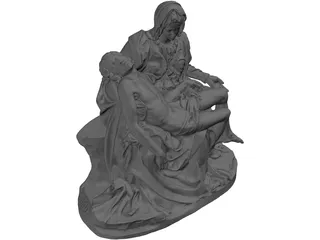 Pieta di Michelangelo 3D Model