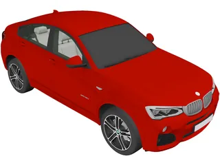 BMW X4 (2014) 3D Model