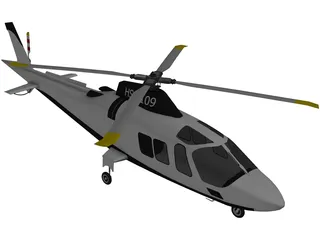 AgustaWestland AW109 3D Model