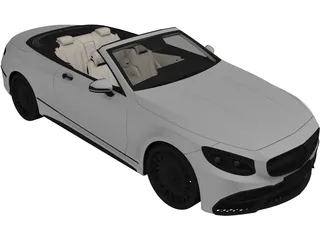 Mercedes-Maybach S600 Convertible 3D Model