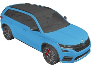Vehicles - Skoda Kodiaq RS 2019, CARS_3442. 3D stl model for CNC
