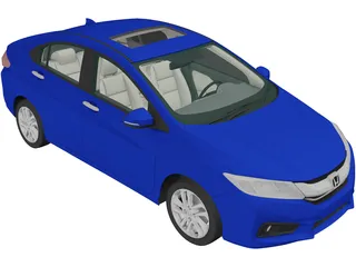 Honda City (2014) 3D Model