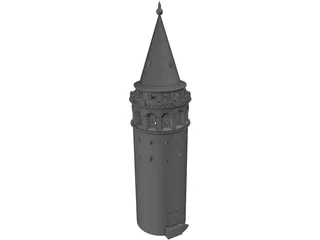Galata Tower 3D Model