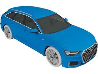 Audi A6 Avant S-line (2019) 3D Model