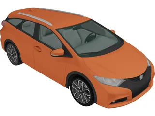 Honda Civic Tourer (2014) 3D Model