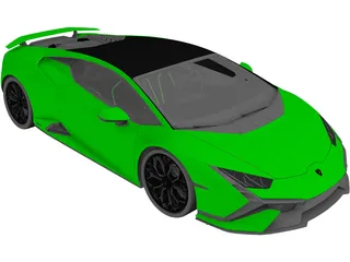 Lamborghini Huracan Tecnica (2023) 3D Model