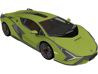 Lamborghini Sian (2020) 3D Model