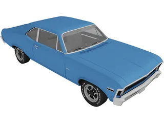 Chevrolet Nova (1969) 3D Model