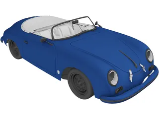 Porsche 356A Speedster (1957) 3D Model