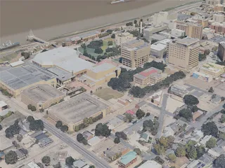 Baton Rouge City, LA, USA (2024) 3D Model