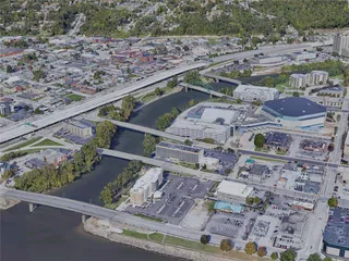 Charleston City, WV, USA (2023) 3D Model