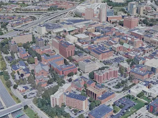 Providence City, RI, USA (2023) 3D Model