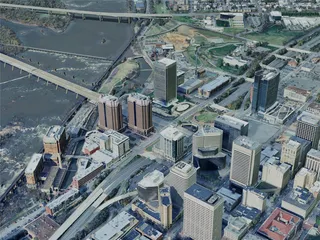 Richmond City, VA, USA (2024) 3D Model