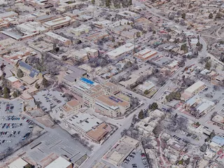 Santa Fe City, NM, USA (2023) 3D Model