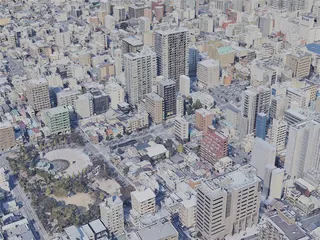 Shizuoka City, Japan (2023) 3D Model