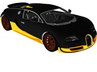 Bugatti Veyron 16.4 Super Sport (2010) 3D Model