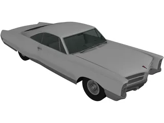 Pontiac Bonneville Hardtop (1966) 3D Model