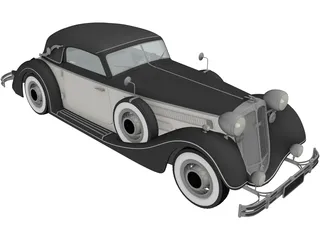 Horch 853A Sport Cabriolet (1937) 3D Model