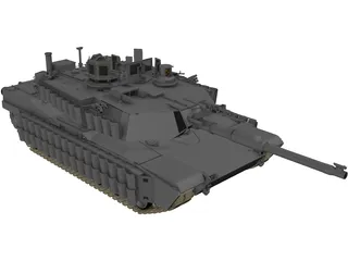 M1A2 Abrams 3D Model