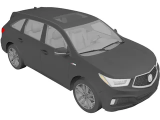 Acura MDX (2019) 3D Model