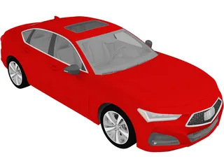 Acura TLX (2021) 3D Model