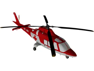 AgustaWestland AW109 Grand Helicopter 3D Model