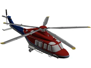 AgustaWestland AW139D 3D Model