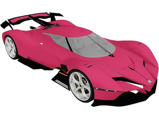 Alfa-Romeo 8C-R Tazio (2020) 3D Model