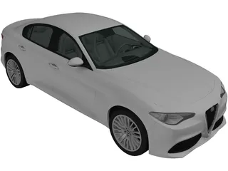 Alfa Romeo Giulia (2016) 3D Model