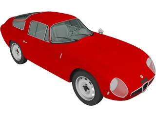 Alfa Romeo Giulia TZ (1963) 3D Model