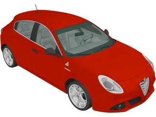 Alfa Romeo Giulietta Quadrifoglio Verde (2014) 3D Model