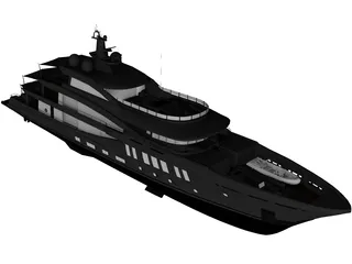 Amels 200 Yacht 3D Model