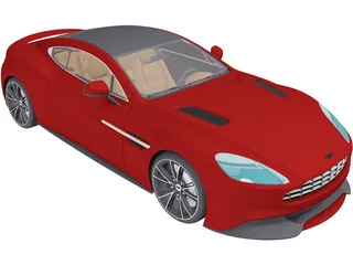 Aston Martin Vanquish (2013) 3D Model