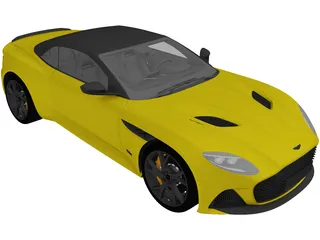 Aston Martin DBS Superleggera Volante (2020) 3D Model