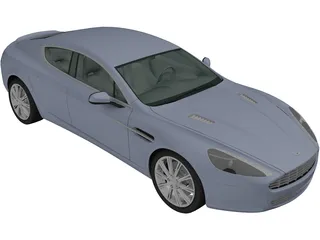 Aston Martin Rapide (2010) 3D Model