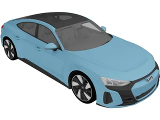 Audi e-tron GT Quattro (2022) 3D Model