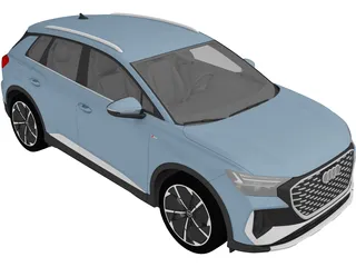 Aud Q4 E-Tron S-Line (2022) 3D Model