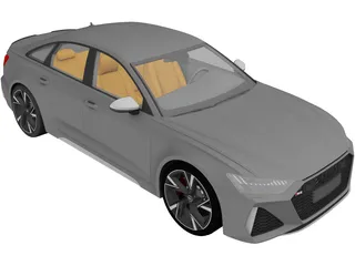 Audi RS6 Sedan (2020) 3D Model