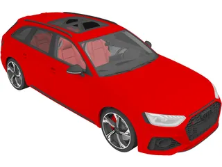 Audi RS4 Avant (2020) 3D Model